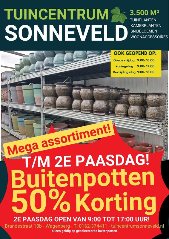 BUITENPOTTERIE ACTIE