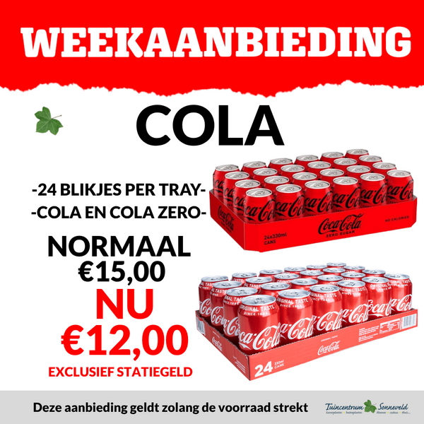 COLA €12,00 PER TRAY
