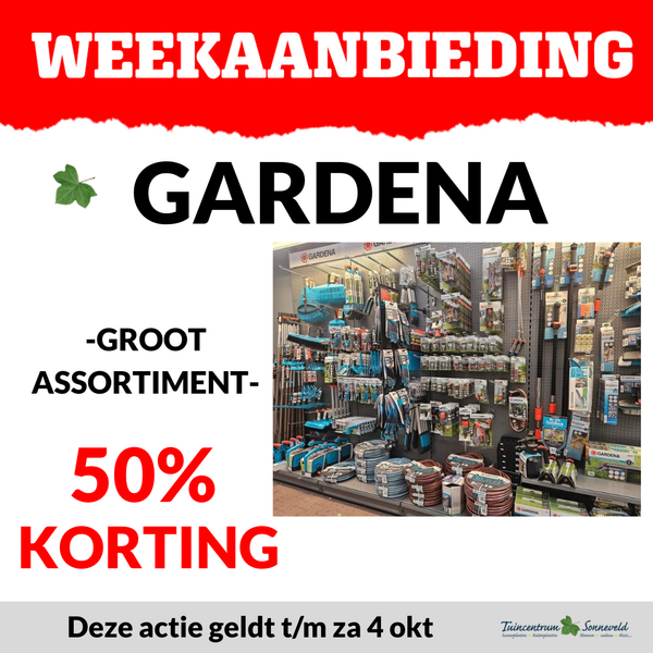 GARDENA 50% KORTING