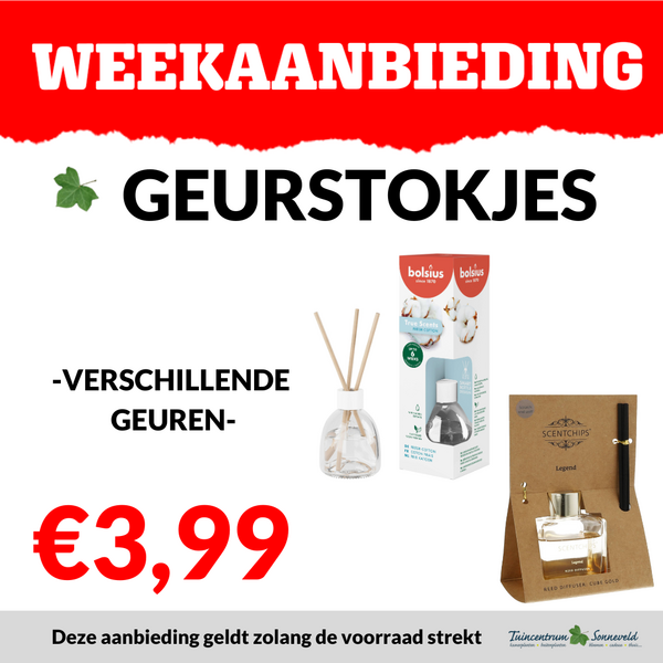 GEURSTOKJES €3,99