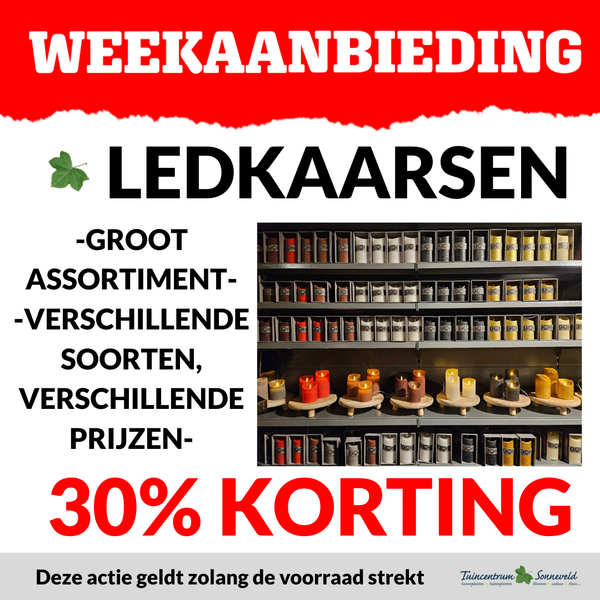 LEDKAARSEN 30% KORTING