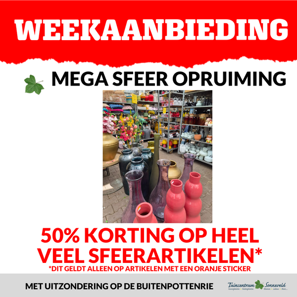 SFEER UITVERKOOP 50% KORTING OP VEEL ARTIKELEN