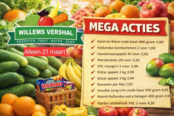 WILLEMS VERSHAL BIJ DE LENTEDAG