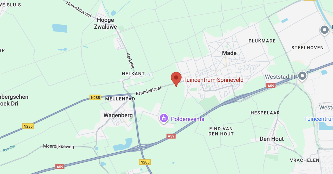 Locatie Tuincentrum Groeneveld